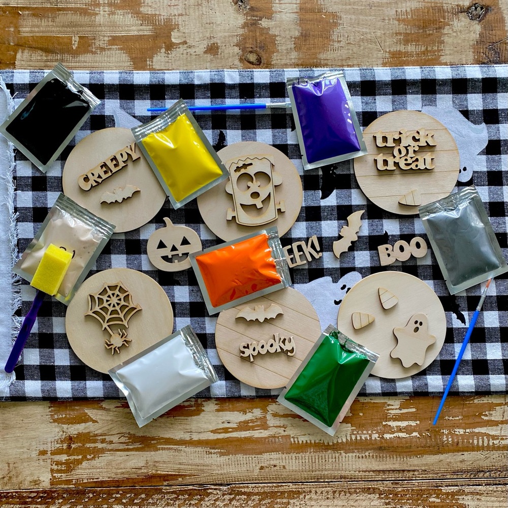 DIY Halloween Wooden Craft Box for Kids or Adults